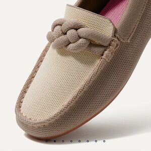 Rothy's Women's Tan and Cream Loafers